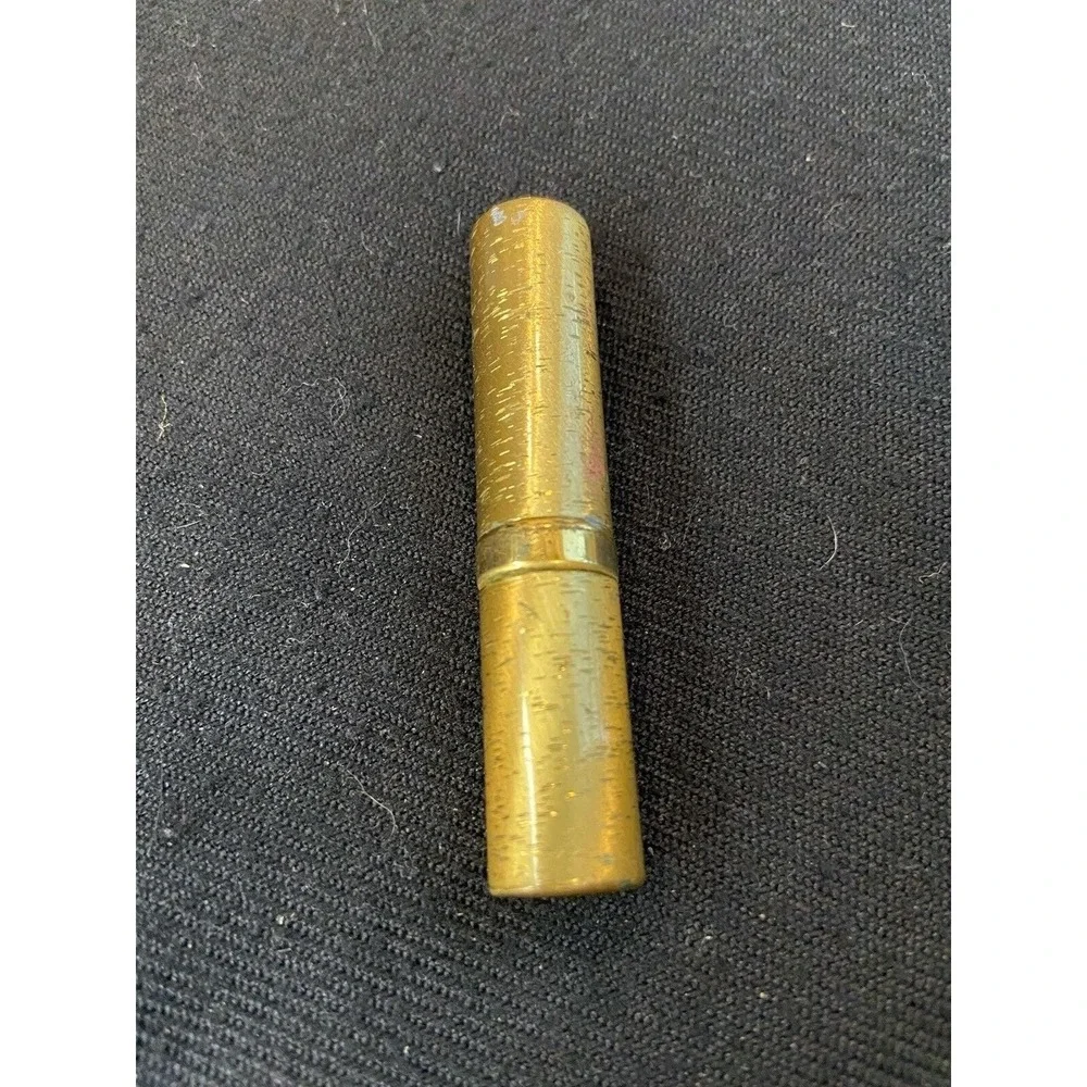 Vintage Gold tone Engraved Small Revlon Cream Eye Shadow TUBE TURQUOISE 41